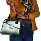 Algeria Soccer Shoulder Handbag with Desert Warriors Text and National Flag Design