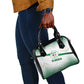 Algeria Soccer Shoulder Handbag with Desert Warriors Text and National Flag Design