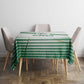 Algeria Soccer Tablecloth with Desert Warriors Text and National Flag Design