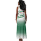 Algeria Soccer Tank Maxi Dress with Desert Warriors Text and National Flag Design