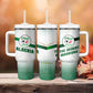 Algeria Soccer Tumbler With Handle with Desert Warriors Text and National Flag Design