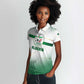 Algeria Soccer Women Polo Shirt with Desert Warriors Text and National Flag Design