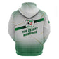 Algeria Soccer Zip Hoodie with Desert Warriors Text and National Flag Design