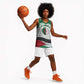 Algeria Basketball Jersey with National Flag and Coat of Arms Crest Design - African Pride