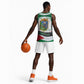 Algeria Basketball Jersey with National Flag and Coat of Arms Crest Design - African Pride