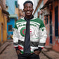 Algeria Bomber Jacket with National Flag and Coat of Arms Crest Design