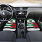 Algeria Car Mats with National Flag and Coat of Arms Crest Design