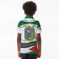Algeria Kid Polo Shirt with National Flag and Coat of Arms Crest Design