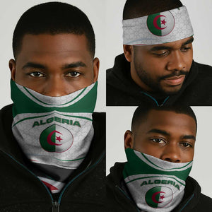 Algeria Neck Gaiter with National Flag and Coat of Arms Crest Design - African Pride
