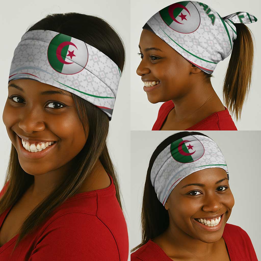 Algeria Neck Gaiter National Flag and Coat of Arms Crest Design TS04