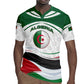 Algeria Rugby Jersey with National Flag and Coat of Arms Crest Design