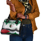 Algeria Shoulder Handbag with National Flag and Coat of Arms Crest Design