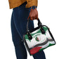 Algeria Shoulder Handbag with National Flag and Coat of Arms Crest Design