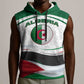 Algeria Sleeveless Hoodie with National Flag and Coat of Arms Crest Design - African Pride
