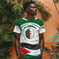Algeria T shirt with National Flag and Coat of Arms Crest Design