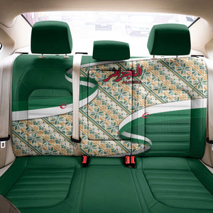 Algeria Back Car Seat Cover with Arabic Calligraphy and Traditional Pattern Design