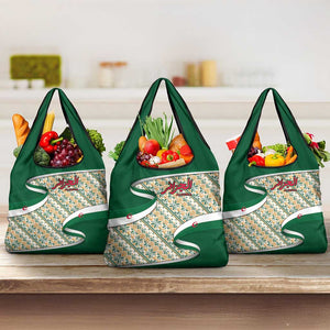 Algeria Grocery Bag with Arabic Calligraphy and Traditional Pattern Design