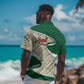 Algeria Hawaiian Shirt with Arabic Calligraphy and Traditional Pattern Design