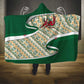 Algeria Hooded Blanket with Arabic Calligraphy and Traditional Pattern Design