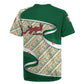 Algeria Rugby Jersey with Arabic Calligraphy and Traditional Pattern Design