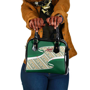 Algeria Shoulder Handbag with Arabic Calligraphy and Traditional Pattern Design