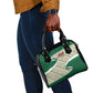Algeria Shoulder Handbag with Arabic Calligraphy and Traditional Pattern Design