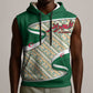 Algeria Sleeveless Hoodie with Arabic Calligraphy and Traditional Pattern Design - African Pride