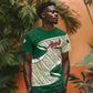 Algeria T shirt with Arabic Calligraphy and Traditional Pattern Design