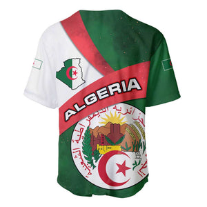 Algeria Baseball Jersey with National Emblem and Map Design