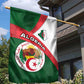 Algeria Garden Flag with National Emblem and Map Design