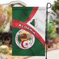 Algeria Garden Flag with National Emblem and Map Design