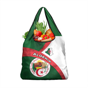 Algeria Grocery Bag with National Emblem and Map Design