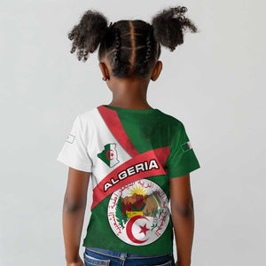 Algeria Kid T shirt with National Emblem and Map Design