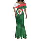 Algeria Mermaid Dress with National Emblem and Map Design
