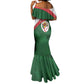 Algeria Mermaid Dress with National Emblem and Map Design