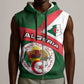 Algeria Sleeveless Zip Hoodie with National Emblem and Map Design - African Pride