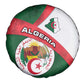 Algeria Spare Tire Cover with National Emblem and Map Design