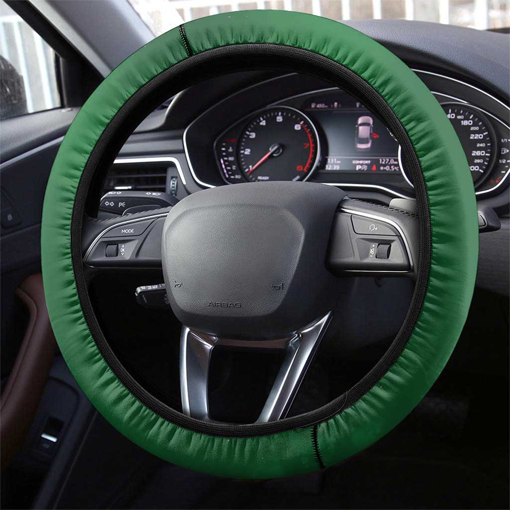 Algeria Steering Wheel Cover with National Emblem and Map Design