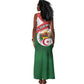 Algeria Tank Maxi Dress with National Emblem and Map Design