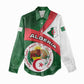Algeria Women Casual Shirt with National Emblem and Map Design