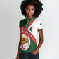 Algeria Women Polo Shirt with National Emblem and Map Design