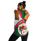 Algeria Women Racerback Tank with National Emblem and Map Design