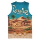 Sahara Algeria Basketball Jersey with Desert Camel Landscape and Islamic Motif Design - African Pride