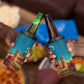 Sahara Algeria 4 in 1 Can Cooler Tumbler with Desert Camel Landscape and Islamic Motif Design