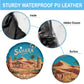 Sahara Algeria Spare Tire Cover with Desert Camel Landscape and Islamic Motif Design
