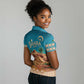Sahara Algeria Women Polo Shirt with Desert Camel Landscape and Islamic Motif Design
