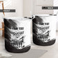 Personalized Tuskegee Airmen Laundry Basket Black And White Grunge WWII Aviation Art