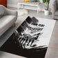Personalized Tuskegee Airmen Area Rug Black And White Grunge WWII Aviation Art