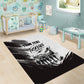 Personalized Tuskegee Airmen Area Rug Black And White Grunge WWII Aviation Art