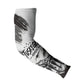 Personalized Tuskegee Airmen Arm Sleeves Black And White Grunge WWII Aviation Art